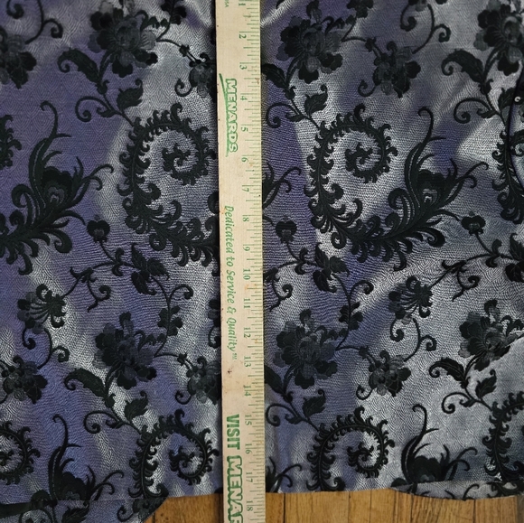 R&M RICHARDS Womens Grey Black Sequined Lace Jacket Plus 24W - Picture 10 of 10